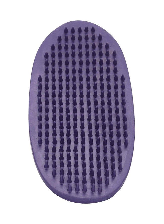 TuffRider Rubber Massage Comb | Horse Riding Equestrian Grooming Comb | Color - Lilac - Image 2